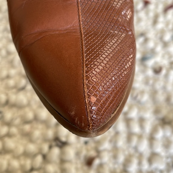 Maison Martin Margiela MM6 brown snakeskin ankle boots, Sz 36 EU/6 US - Picture 6 of 8